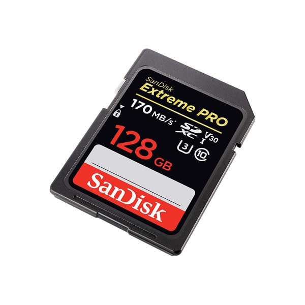 رم سن دیسک SD Xtreme Pro ظرفیت 128 گیگابایت سرعت 170 مگابایت برثانیه SDSDXXG-128G-GN4IN